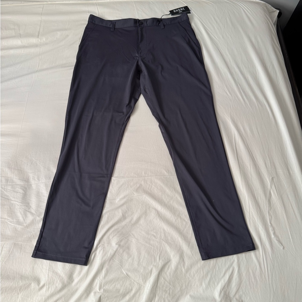 Rhône Versatility Pants 36x29 Slim Fit Gray Stretch Golf Travel Mens NWT
